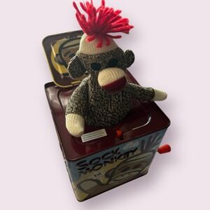 Schylling Sock Monkey‎ Jack-in-the-Box